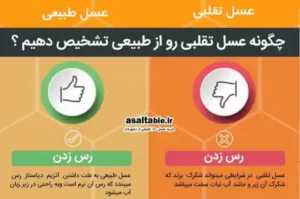 مقایسه تشخیص عسل طبیعی و تقلبی در فروشگاه عسل طبیعی